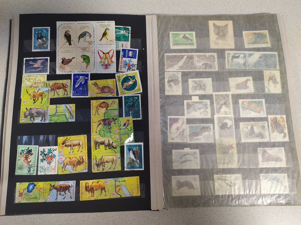 Two vintage Soviet stamp albums with USSR stamps, photo 9