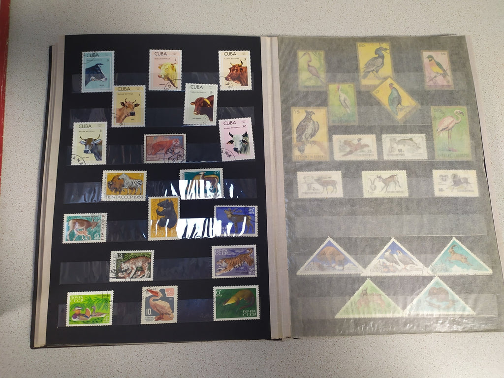 Two vintage Soviet stamp albums with USSR stamps, photo 10