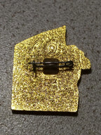 Vintage USSR slogan badge dated 1917, front – detail 5