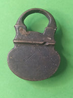 Antique Imperial Russia padlock with dark aged patina