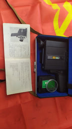 Avrora 215 vintage movie camera with four Super 8 film cassettes
