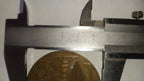 Reverse of the USSR ČSSR table medal with gas flame and pipeline design
