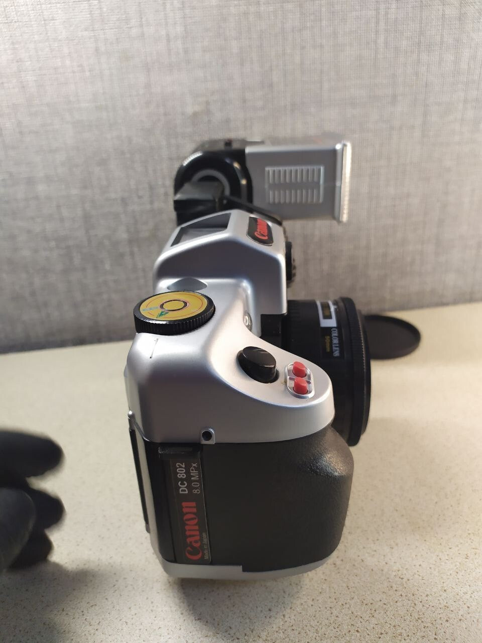 35mm film camera set in its padded carrying case – detail 13