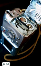 CCD digital camera Canon PowerShot A410 lens and built-in flash – detail 5
