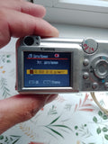Canon PowerShot A460 compact digital camera in silver, front view