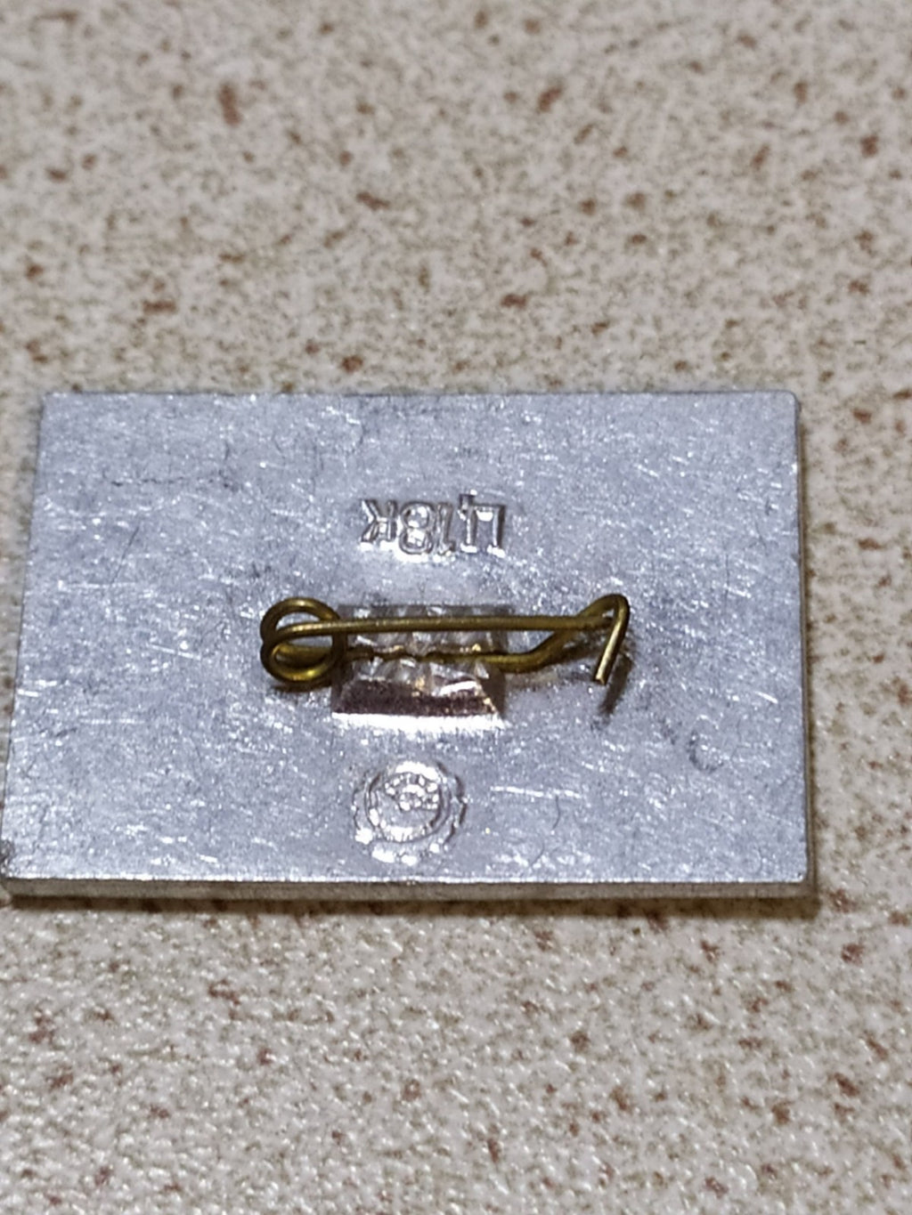 Vintage USSR pin showing the Cruiser Aurora – detail 5