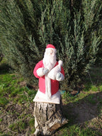 Soviet Ded Moroz decoration wooden base with partially legible factory ink stamp – detail 9