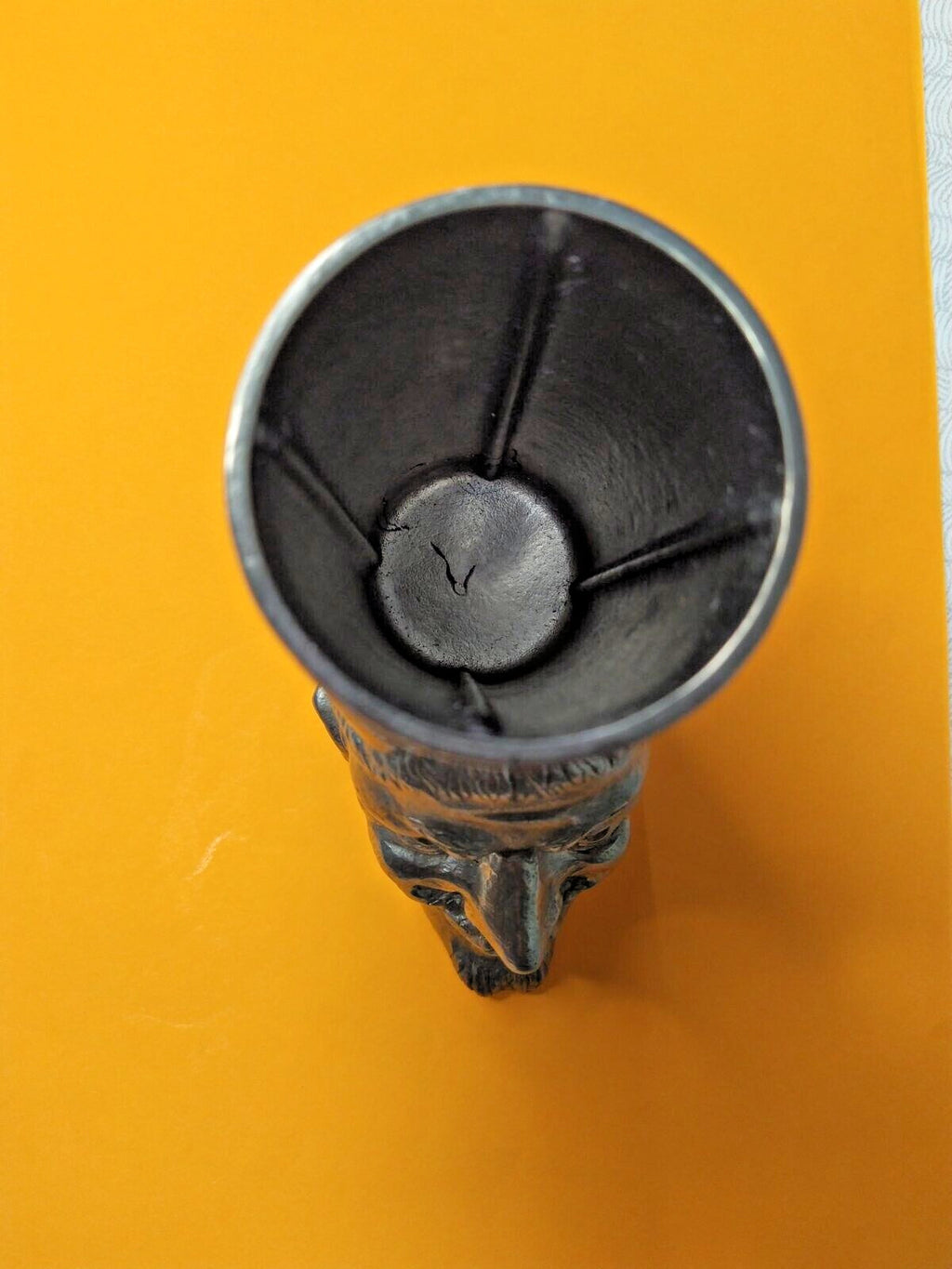Ornamental rim of the vintage pencil holder cup – detail 9