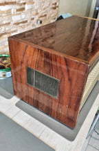 Geometric front speaker grille of the vintage reel to reel recorder – detail 5