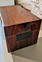 6E1P magic eye level indicator on the Soviet tube tape recorder – detail 6