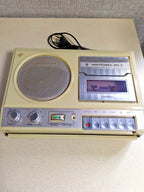 Elektronika 302 cassette recorder rear factory stamp 1988