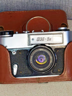 Industar-61 L/D 2.8/55 lanthanum glass lens on a Soviet camera
