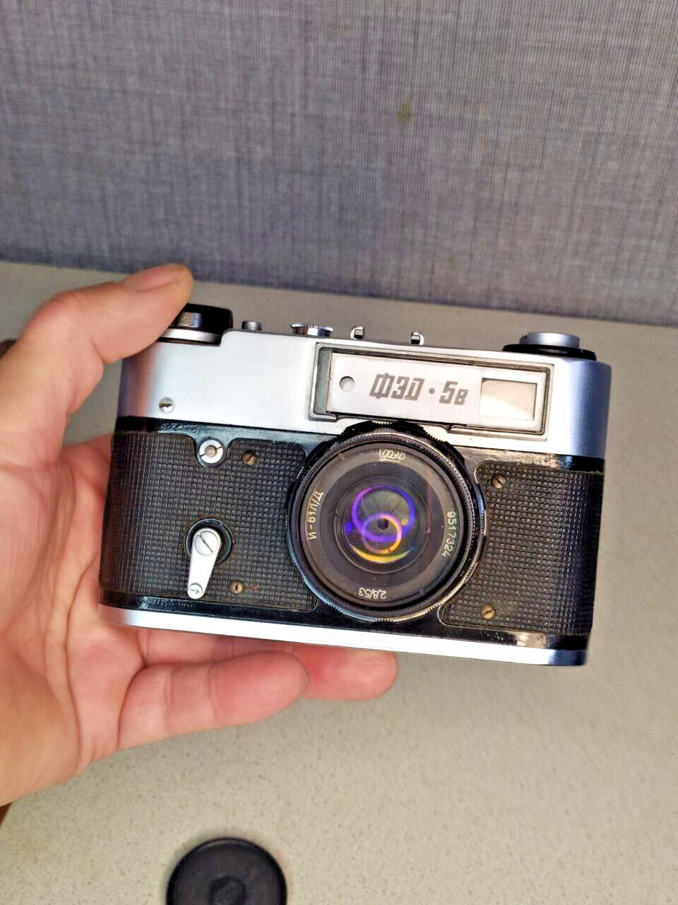 Vintage USSR 35mm rangefinder FED 5v serial number 025189 – detail 5