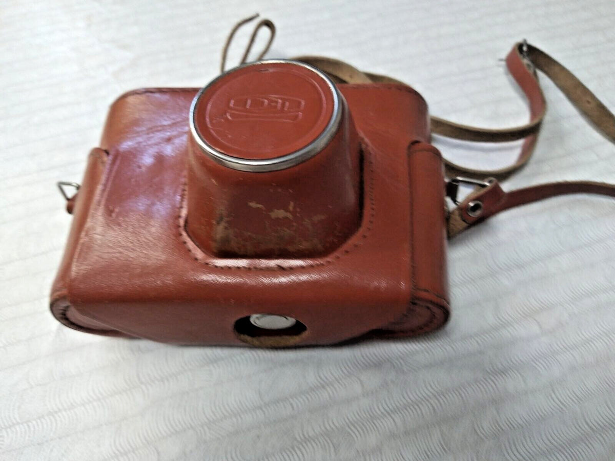 Original brown leather Ever-Ready case for a USSR FED-5B camera