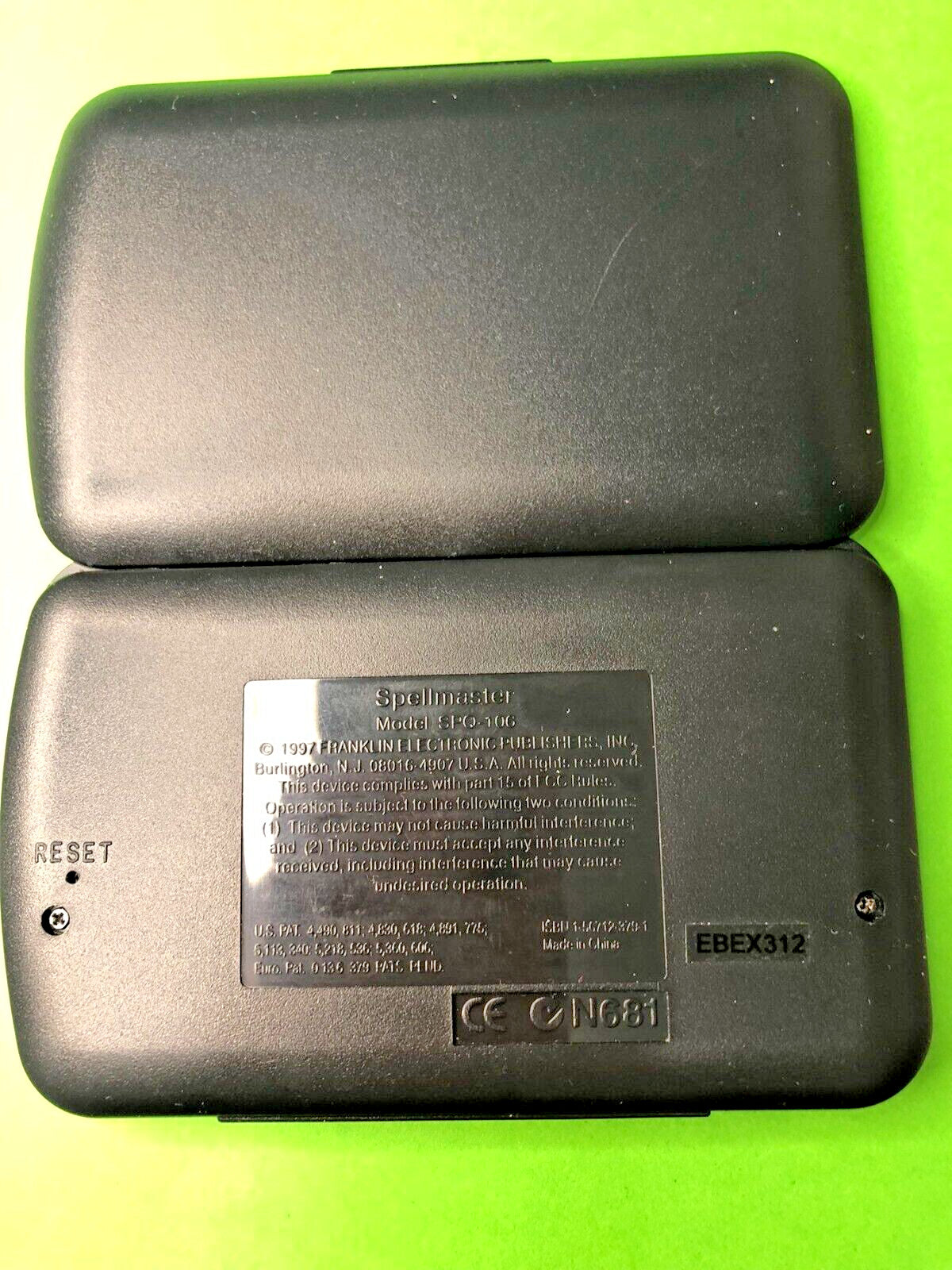 Franklin SPQ-106 UK edition retail box – detail 12