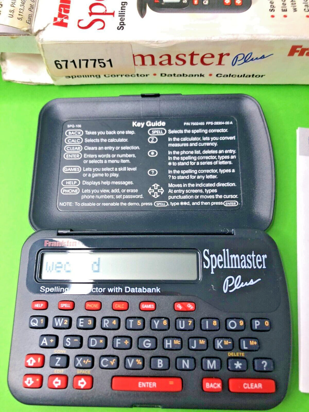 Franklin SPQ-106 UK edition retail box – detail 6