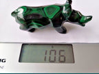 Green stone rhino figurine on a scale showing 106 g – detail 15