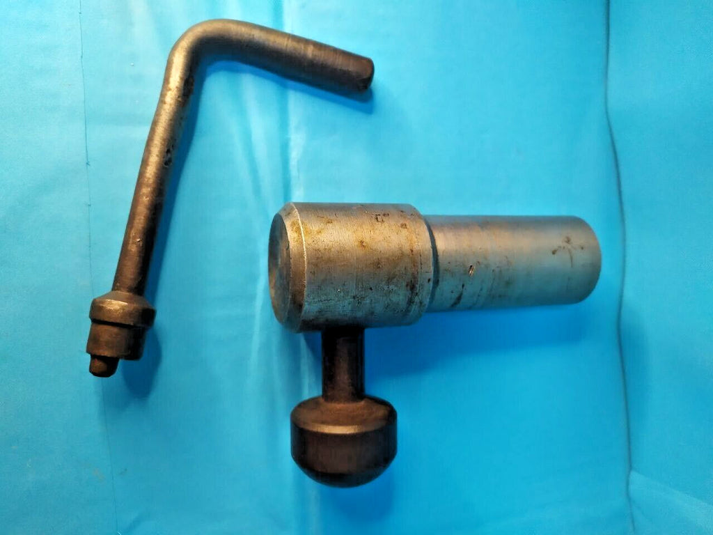 Heavy duty handcrafted steel deadbolt with natural patina