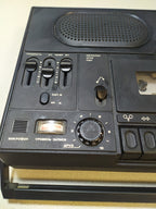 Battery compartment of the USSR portable tape recorder