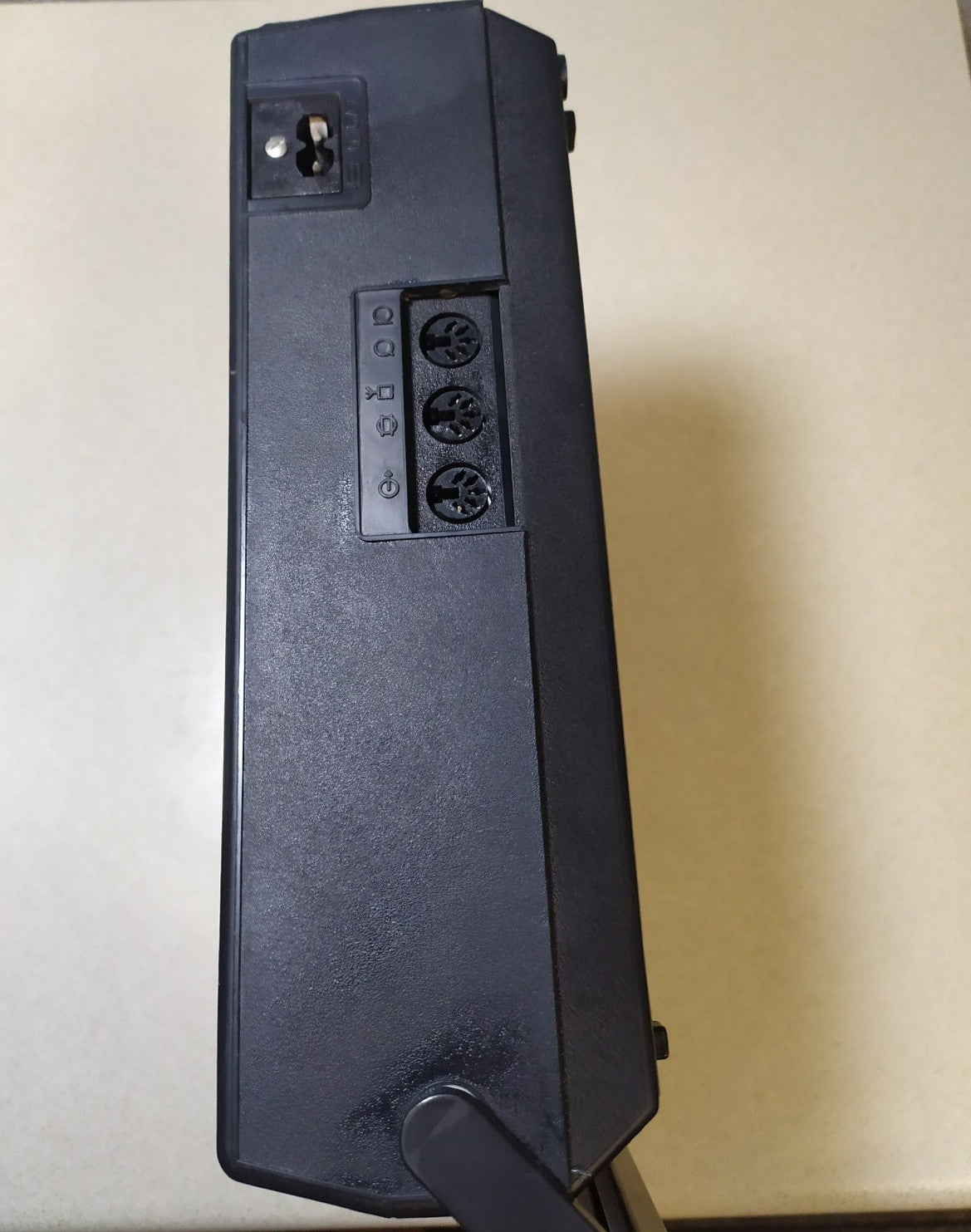 Vintage Soviet cassette recorder with level meter and sliders – detail 5