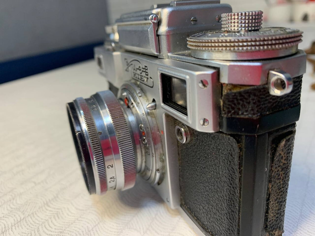 Jupiter-8 lens on a USSR 35mm film camera