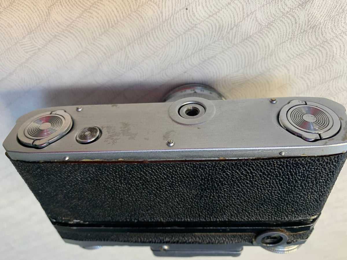 Black Soviet Kyiv-4 camera body, made in Ukraine – detail 8
