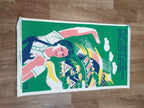Soviet propaganda-style poster art, close-up of the printed graphics – detail 5