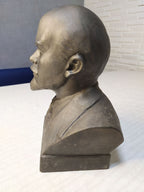 Soviet bust of Lenin back with inscription dated May 17, 1985