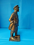 Soviet metal Lenin sculpture height about 16 cm