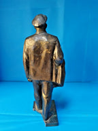 Vladimir Lenin silumin figurine in dark silvery-grey finish – detail 5