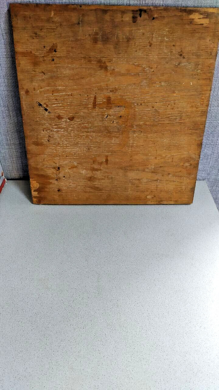Reverse side of the Lenin intarsia panel with raw wood base – detail 10