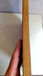 Soviet wood intarsia wall panel edge showing minor scuffs – detail 6
