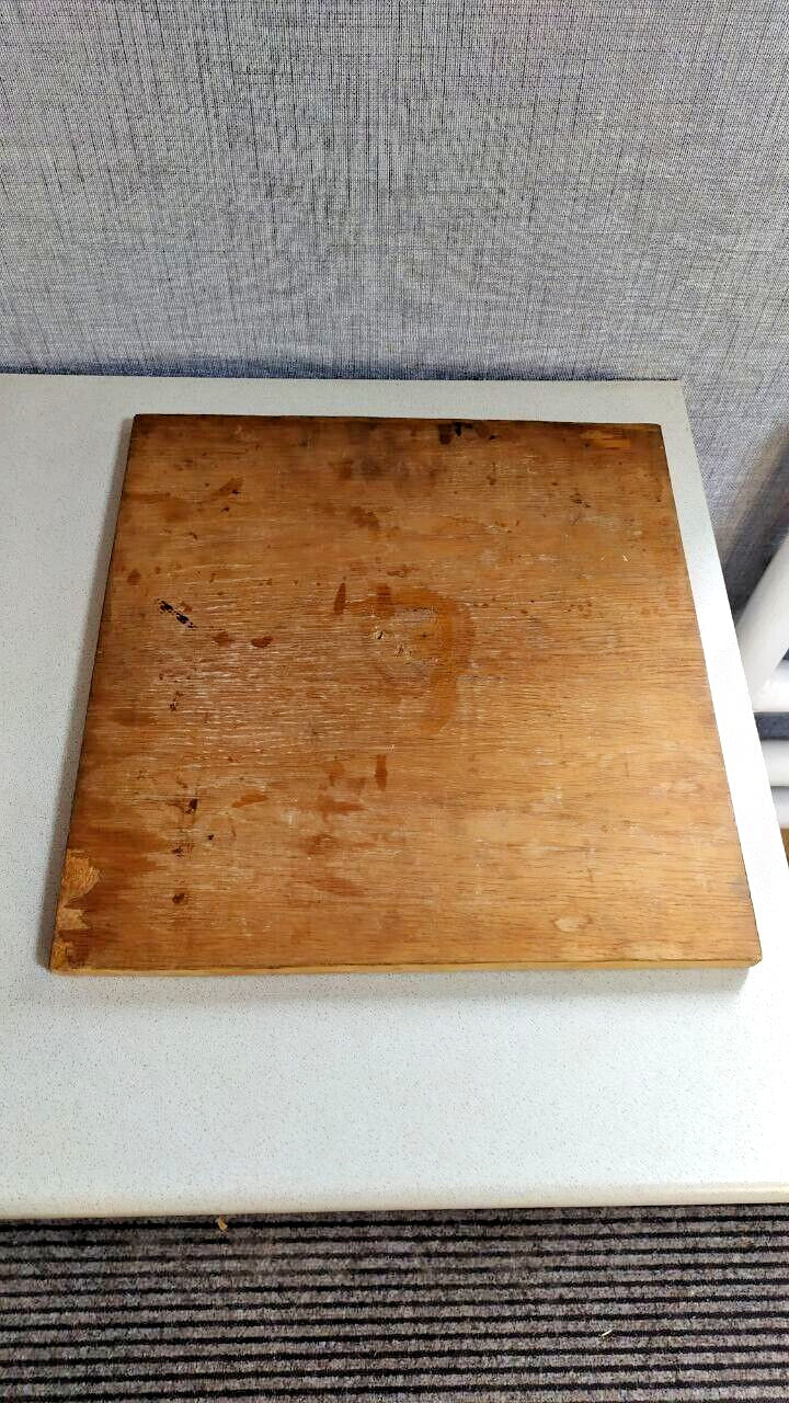 Soviet wood intarsia wall panel edge showing minor scuffs – detail 9