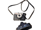 Vintage Smena 8M camera with original black leatherette case and strap