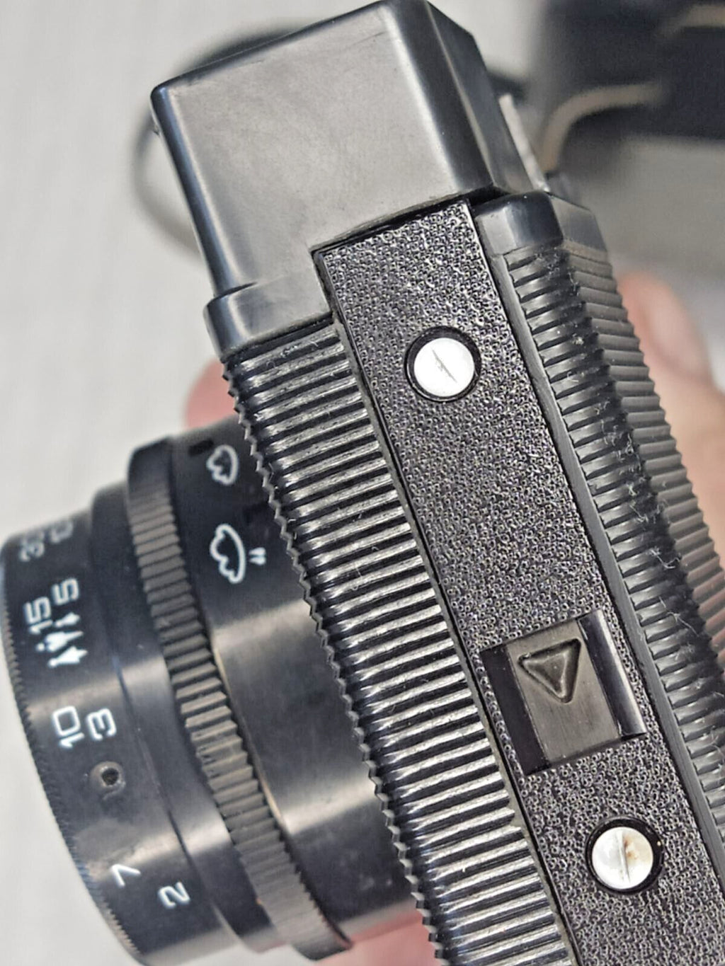 Vintage Smena Symbol camera with original black case and LOMO logo – detail 8
