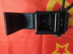 Soviet twin-lens reflex camera Lubitel 166B with Latin lettering, export version – detail 17