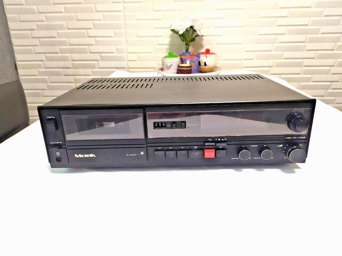 Mayak M-240C-1 Soviet stereo cassette deck, restored and serviced