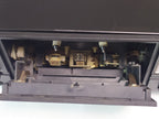 Mayak USSR tape recorder with built-in amplifier, three-quarter view – detail 10