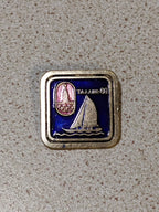 Moscow 1980 Olympic Games Tallinn sailing enamel pin badge from the USSR