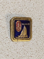 Vintage Soviet Olympic sailing badge with Tallinn inscription
