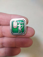 Vintage 1980 Moscow Games enamel badge for archery