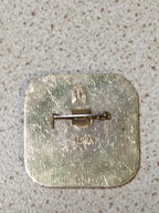 Old Olympic fencing pin reverse and fastening