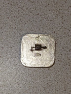 Old enamel Olympic pin reverse and fastening