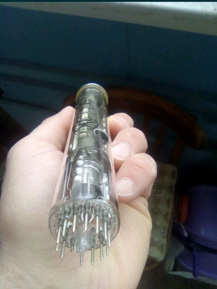 Vintage USSR vidicon tube with Nalchik Katod Plant logo and OTK stamp – detail 5