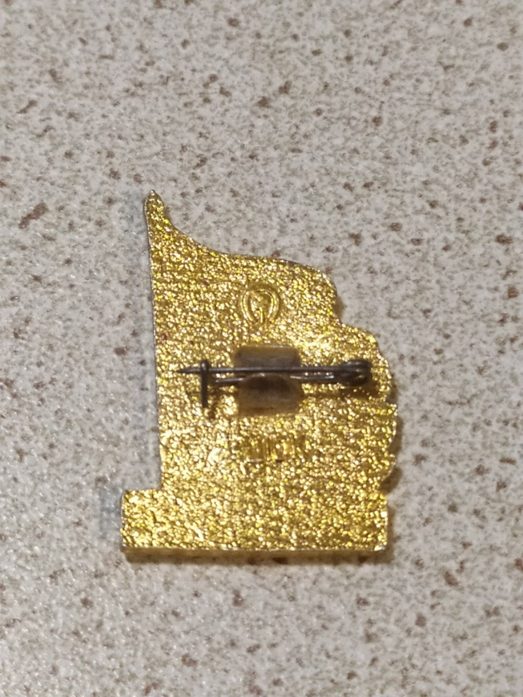 Old Soviet anniversary pin reverse