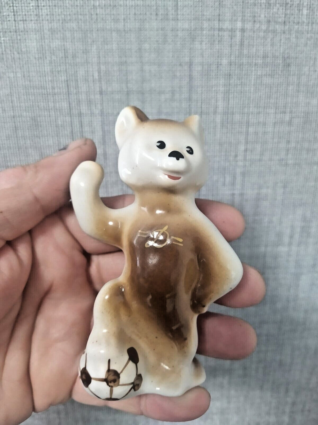 Vintage USSR Olympic bear statuette 11 cm tall – detail 12