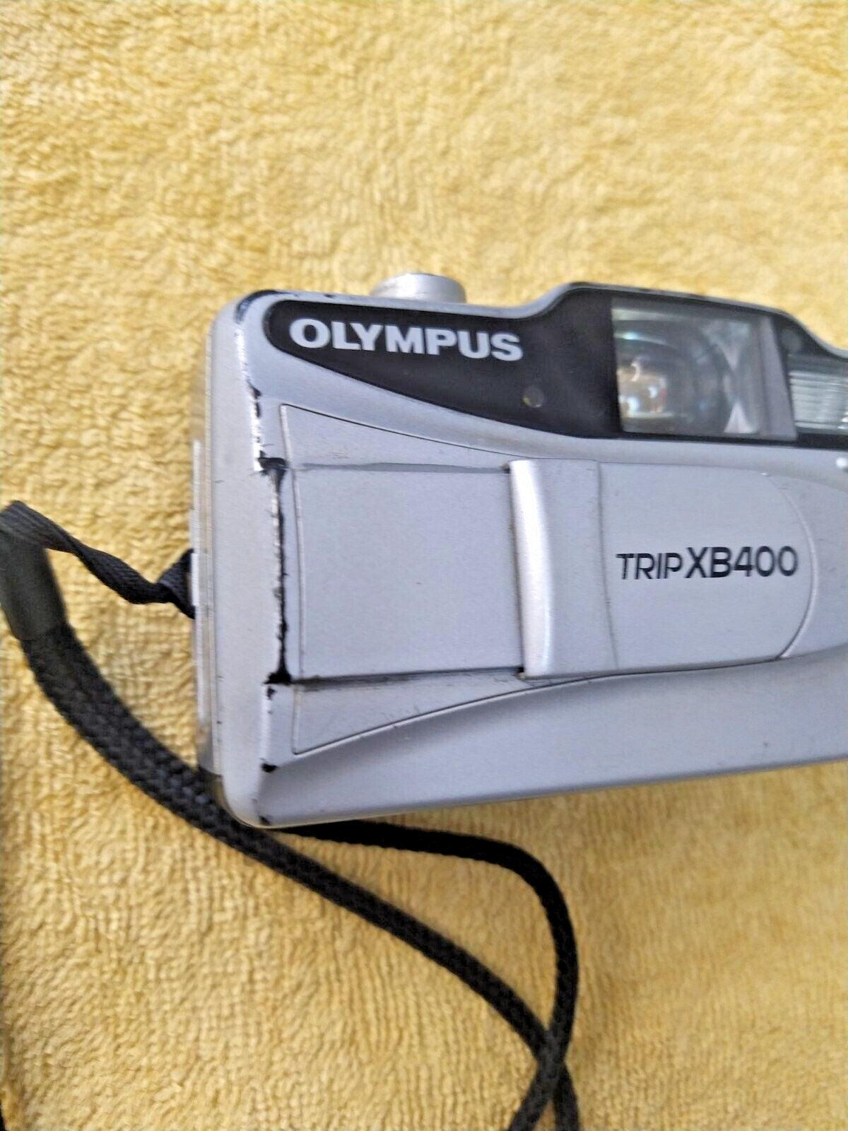 Vintage Olympus Trip film camera with extra-large viewfinder