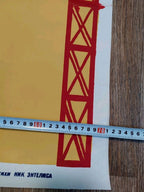 Socialist realism poster showing Soviet farm labor and field work – detail 6