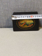 Vintage Mstera wooden box with working hinged lid – detail 13