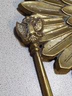 Massive Antique Russian Imperial Brass Double-Headed Eagle Coat of Arms Wall Plaque — 40cm, 7kg